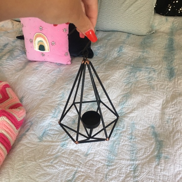 Prism Geo Votive Candle Pendant Holder Indoor out - Picture 5 of 10